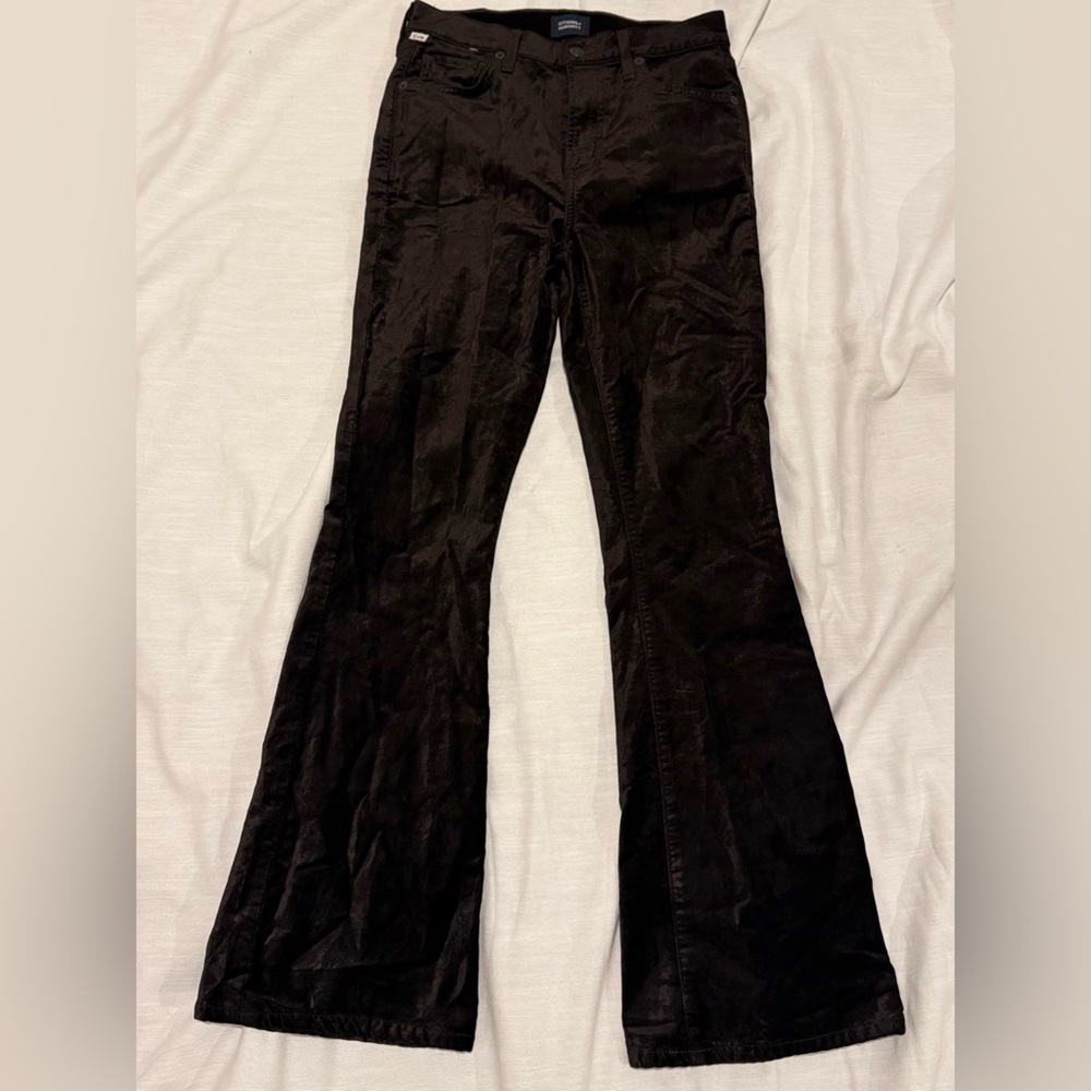 Citizens Of Humanity Dark Wide Leg Trousers
